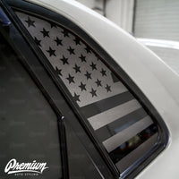 American Flag Quarter Window DECAL Set (2008–2014 Subaru WRX/STI)