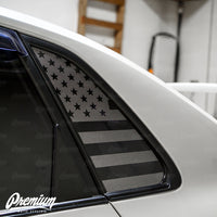 American Flag Quarter Window DECAL Set (2008–2014 Subaru WRX/STI)