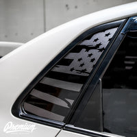 Distressed Flag Quarter Window DECAL Set (2008–2014 Subaru WRX/STI)