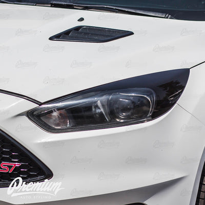 Headlight Amber Delete Overlays  w/ Eyelid | 2015-2019 Ford Focus ST