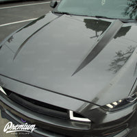 The Coyote Hood Stripe Kit v1 Vinyl Overlay - Multiple Colors Available | Ford Mustang (2015-2017)