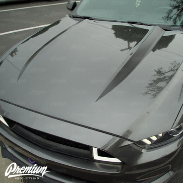2015-2017 Ford Mustang Hood Stripe Kit The Coyote V1 Vinyl Overlay