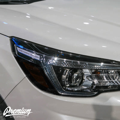 Headlight Amber Delete Overlay - Smoke Tint | 2019-2021 Subaru Forester