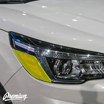 Headlight Amber Delete Overlay - Smoke Tint | 2019-2021 Subaru Forester