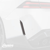 Rear Bumper Smoked Tint Reflector Overlays (BMW G90 M5)