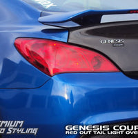 Tail Light Red Out Overlay - Red Tint | 2009-2012 Genesis Coupe