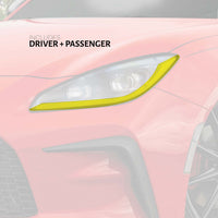 Pre-Cut Yellow DRL Vinyl Overlays  | 2022-2025 Toyota GR86