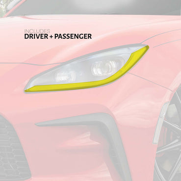 Pre-Cut Yellow DRL Vinyl Overlays  | 2022-2025 Toyota GR86
