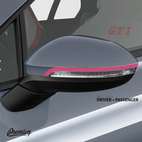 Pre-Cut Mirror Accent Pin Stripe Kit | 2022+ GTI,2022+ GOLF R