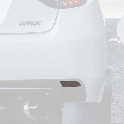 Rear Bumper Reflector Smoke Tint Overlays | 2008-14 Subaru WRX & STI Hatchback