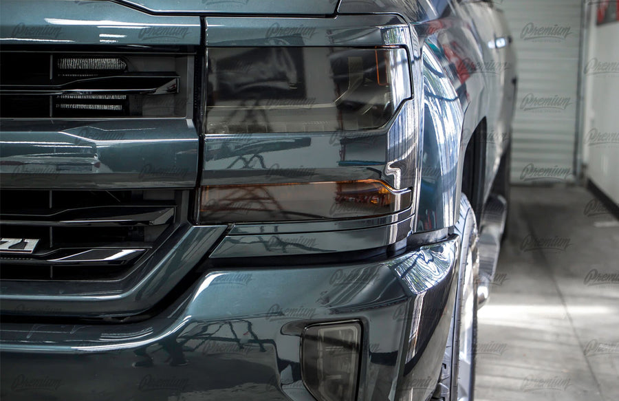 Headlight Smoke Tint Overlays | Chevy Silverado 2016-2018