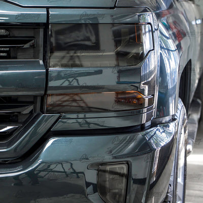 Headlight Smoke Tint Overlays | Chevy Silverado 2016-2018