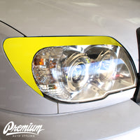 Headlight Amber Delete w/ Eyelid Vinyl Overlay V1 -Gloss Black | 2003-2009 Toyota 4Runner (4th Gen)