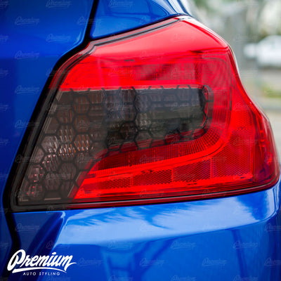 Honeycomb Smoked Tail Light Inset Overlay (2015-2021 WRX / STI)