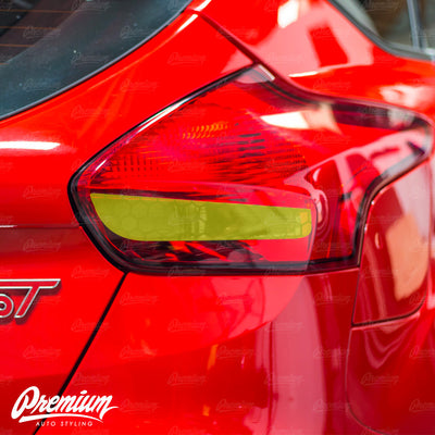Honeycomb Tail Light Reverse Smoke Tint Overlay | 2015-2019 Ford Focus ST