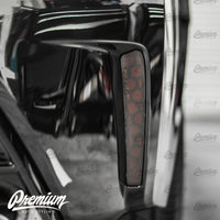 Smoked Rear Bumper Reflector Overlay - Smoke Honeycomb Tint | 2020-2023 Toyota Corolla Sedan