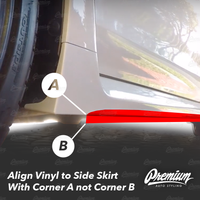 Side Skirt Accent Vinyl Overlay (Choose Your Color) | 2015-2021 Subaru WRX / STI