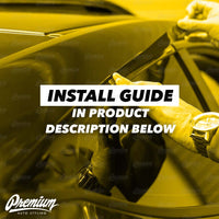 Window Trim Chrome Delete Vinyl Overlay Kit - Satin Black