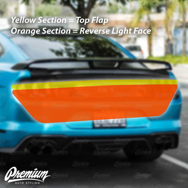 2018-2023 Ford Mustang GT smoked reverse light overlay