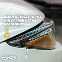 Headlight Vinyl Accent Eyelid Overlay - Blackout | 2019-2022 Toyota Corolla Hatchback