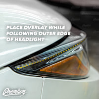Headlight Vinyl Accent Eyelid Overlay - Blackout | 2019-2022 Toyota Corolla Hatchback