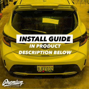 Smoked Rear Bumper Reflector Overlays - Smoke Tint | 2019-2022 Toyota Corolla Hatchback