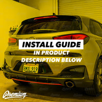 License Plate Black Out Overlay | 2019-2020 Hyundai Elantra GT N-Line Hatchback