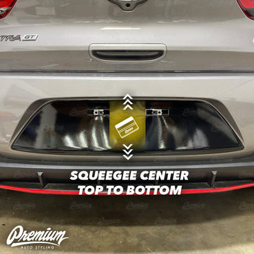 License Plate Black Out Overlay | 2019-2020 Hyundai Elantra GT N-Line Hatchback