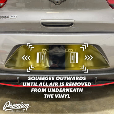 License Plate Black Out Overlay | 2019-2020 Hyundai Elantra GT N-Line Hatchback