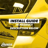 Tail Light Deck Vinyl Overlay - Gloss Black