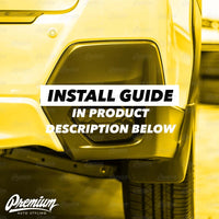 Rear Bumper Reflector w/ Mountain Range Cut Out Overlay -Gloss Black