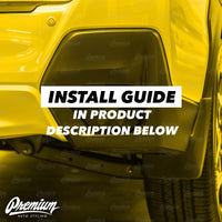 Rear Bumper Reflector with X - Cut Out Vinyl Overlay - Gloss Black