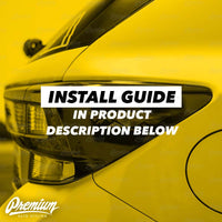 Tail Light Deck Vinyl Overlay with Mountain Range Cut Out - Gloss Black