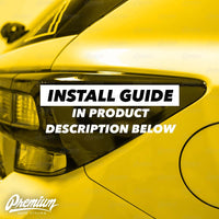 Tail Light Deck Vinyl Overlay with Reflector Cut Out - Gloss Black