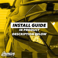 Custom Combo - Black Tail Light Accent with Red Turn Signal Tint Overlay | 2016-2020 Honda Civic Coupe