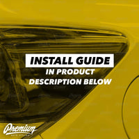 Tail Light Mountain Range Reflector Accent Overlay -Gloss Black | 2018-2022 Subaru Crosstrek