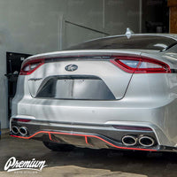 Tail Light Center Black Out Overlay Kit - Gloss Black | 2018-2021  Kia Stinger