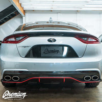 Tail Light Center Black Out Overlay Kit - Gloss Black | 2018-2021  Kia Stinger