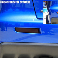 2008-2017 Mitsubishi EVO X Rear Bumper Reflector Overlay - Smoke Tint