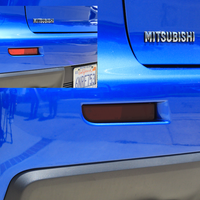 2008-2017 Mitsubishi EVO X Rear Bumper Reflector Overlay - Smoke Tint