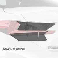 Tail Light Overlay Inserts (Clear Portion Only) - Smoke Tint | 2015-2019 Lexus RC & RC-F