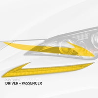 Pre-Cut Yellow Headlight DRL's Overlays - 2015-2019 Lexus RC