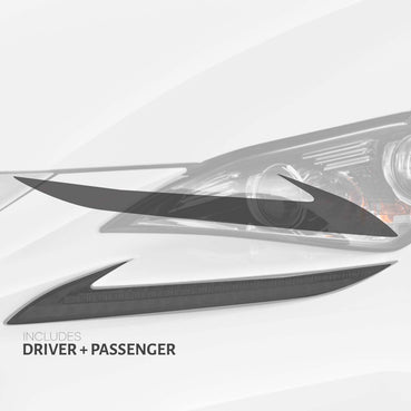 Pre-Cut Smoked Headlight DRL's Overlays - 2015-2019 Lexus RC