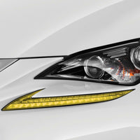Pre-Cut Yellow Headlight DRL's Overlays - 2015-2019 Lexus RC