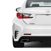 Rear Bumper Reflector Overlay - Smoke Tint | Lexus RC 2015-2019 RC and RC-F