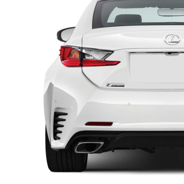 Rear Bumper Reflector Overlay - Smoke Tint | Lexus RC 2015-2019 RC and RC-F
