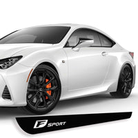 F Sport Lower Door Rocker DECALs - 2015-2023 Lexus RC