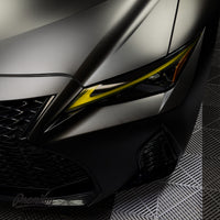 2021–2025 Lexus IS Yellow DRL Overlay + Gloss Black Accent