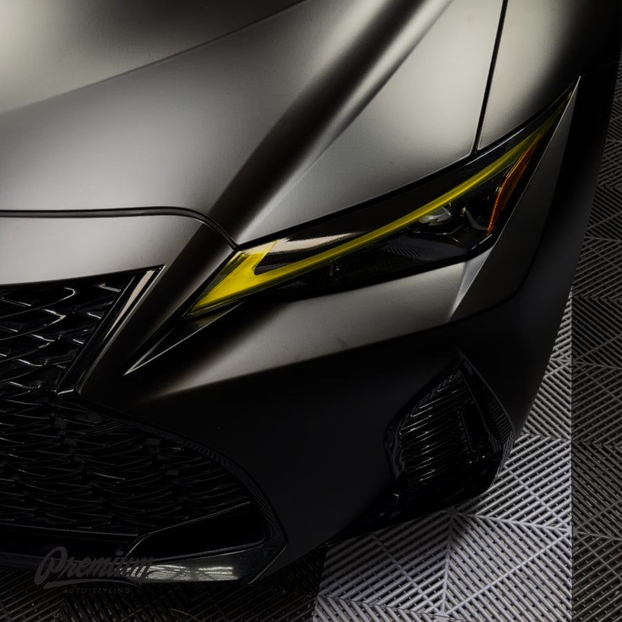 2021–2025 Lexus IS Yellow DRL Overlay + Gloss Black Accent