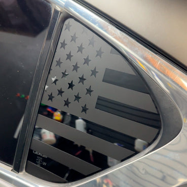 2021-2025 Lexus IS US flag quarter window decals